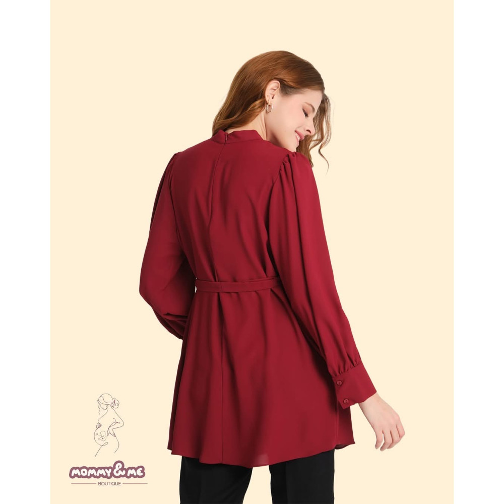 Këmishë Bordo  për Shtatzëna