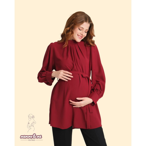 Këmishë Bordo  për Shtatzëna