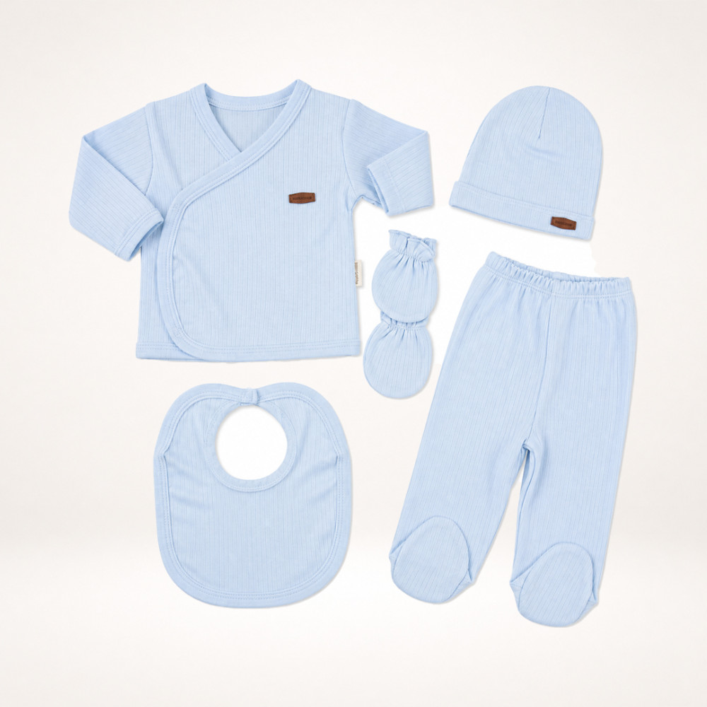Set 5 Pjesë për Bebë – Baby Blue
