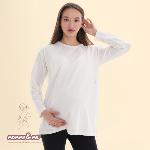 Bluzë e Bardhë me Hapje për Gjidhënje