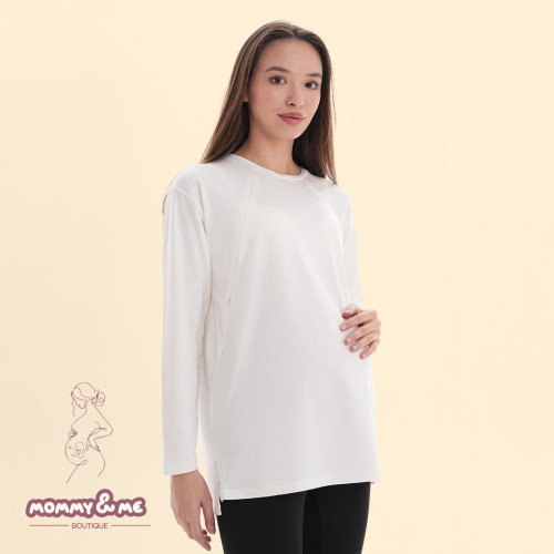 Bluzë e Bardhë me Hapje për Gjidhënje