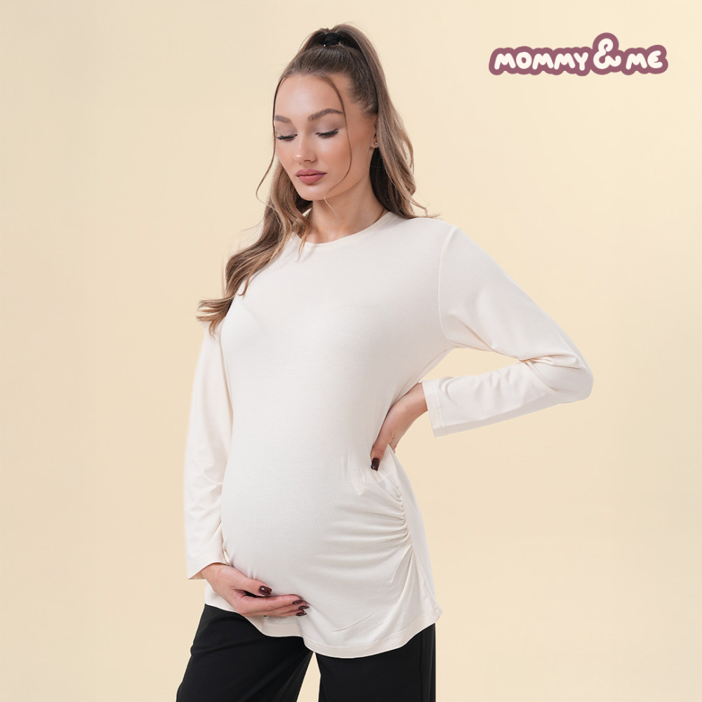 Bluzë e bardhë për Shtatzëna