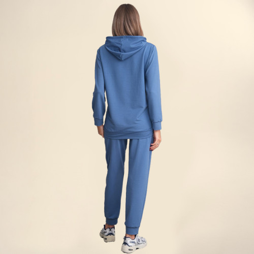 Trenerka Komplet të Kaltërta Për Shtatzëna