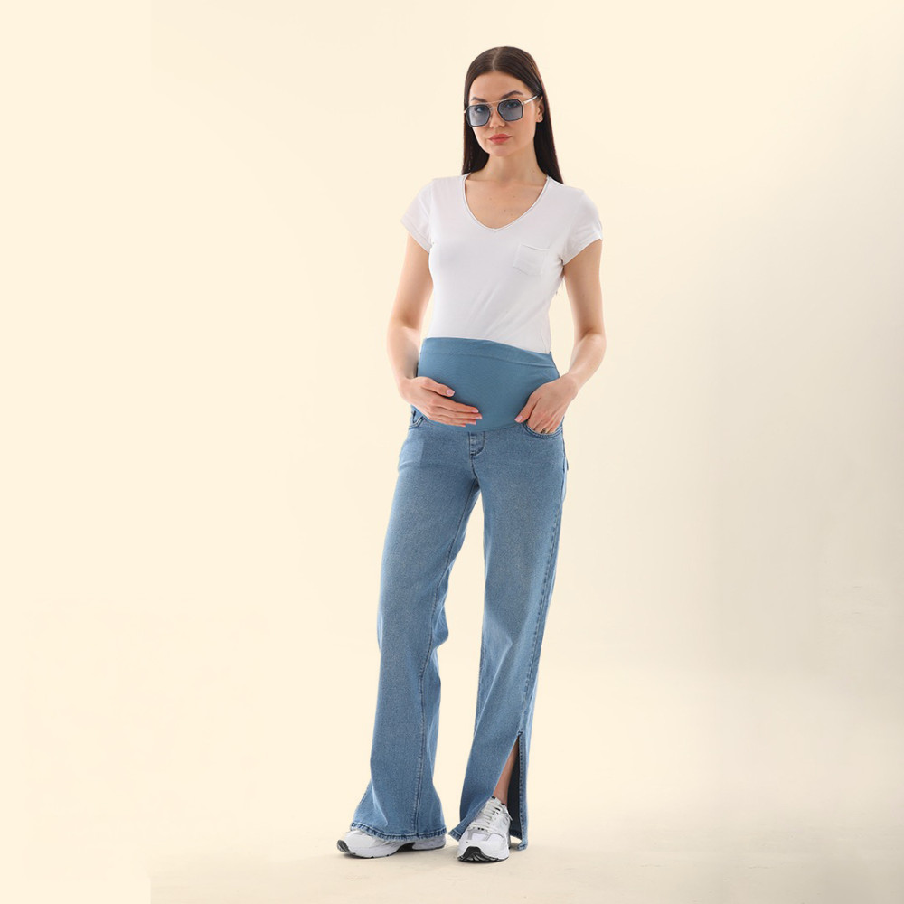 Xhinse të Kaltërta për Shtatzëna me Hapje në Fund